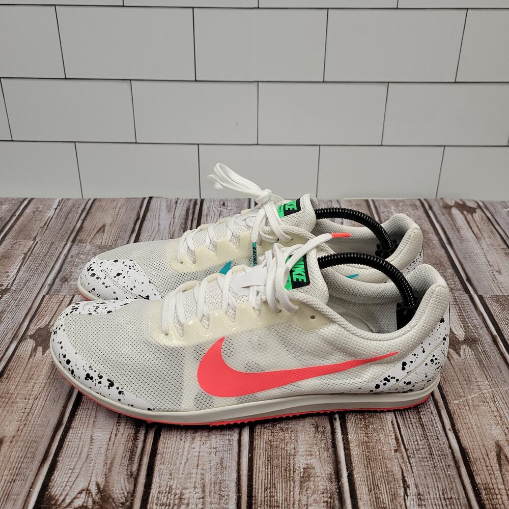 Nike Zoom Rival Track & Field Spikes 907566-100 White Pink Men’s 11.5